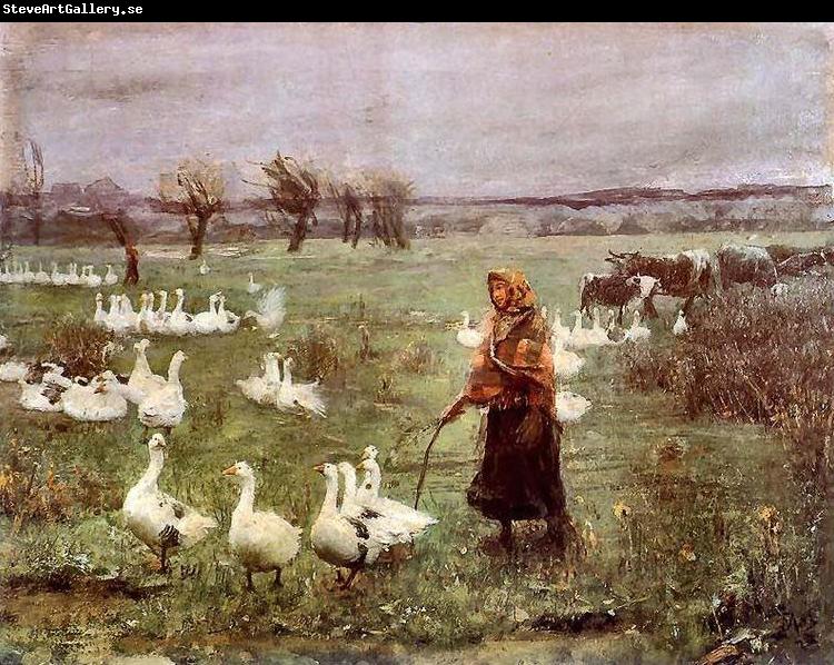 Teodor Axentowicz The Goose Girl.